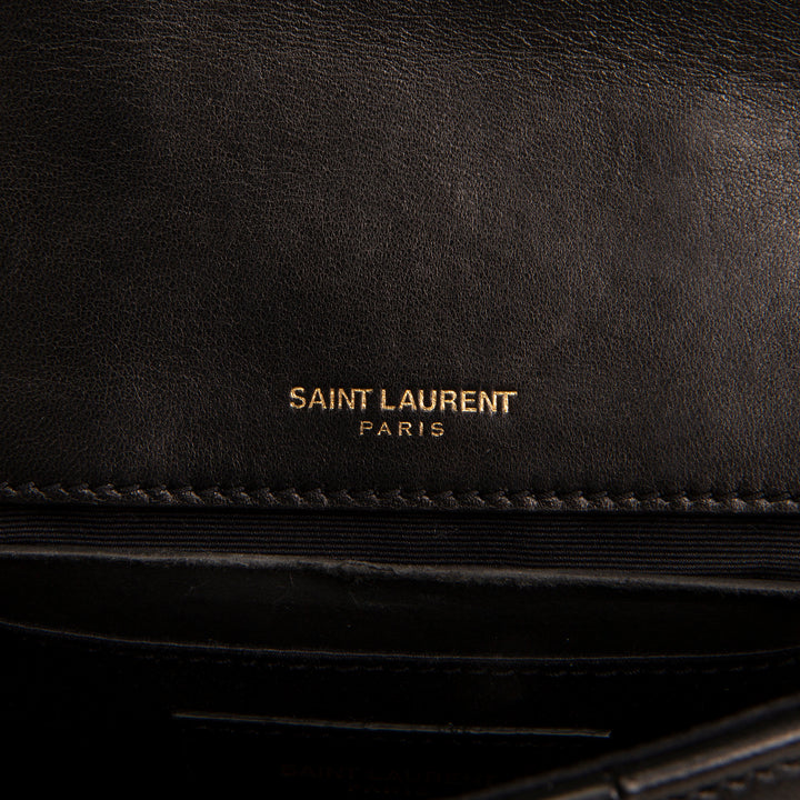 SAINT LAURENT Mini Jamie 4.3 Patchwork Shoulder Bag - Black