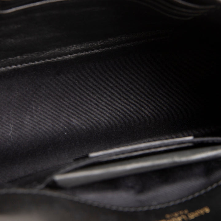 SAINT LAURENT Mini Jamie 4.3 Patchwork Shoulder Bag - Black