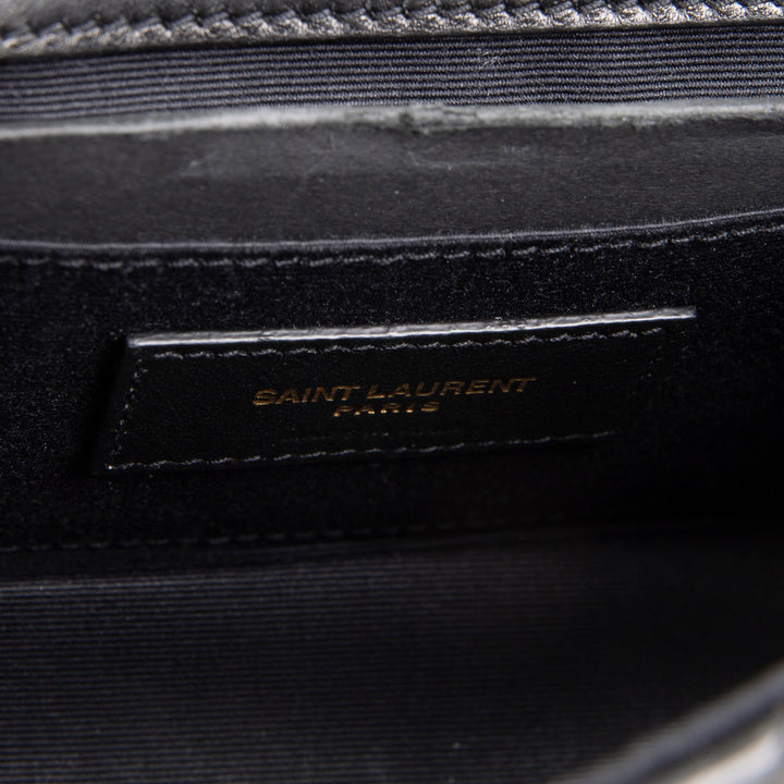 SAINT LAURENT Mini Jamie 4.3 Patchwork Shoulder Bag - Black