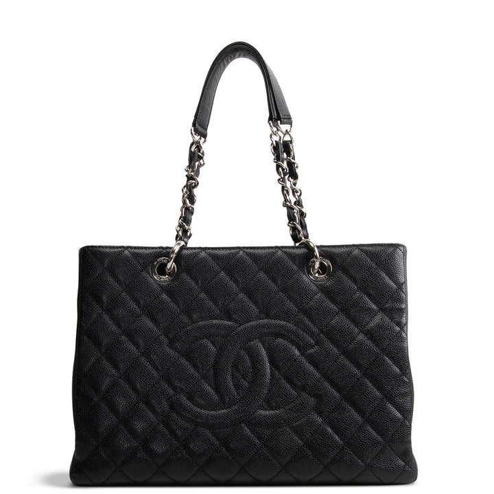 CHANEL Grand Shopping Tote - Black/Silver
