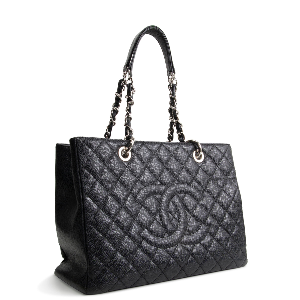 CHANEL Grand Shopping Tote - Black/Silver