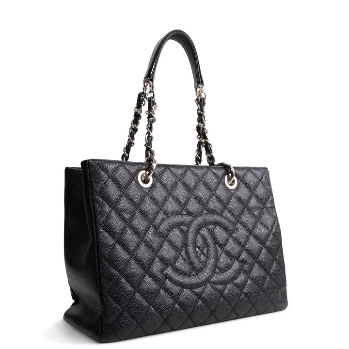 CHANEL Grand Shopping Tote - Black/Silver