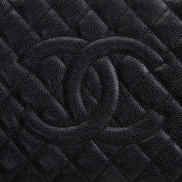 CHANEL Grand Shopping Tote - Black/Silver