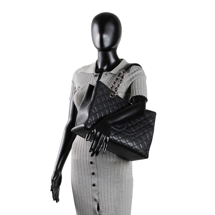 CHANEL Grand Shopping Tote - Black/Silver