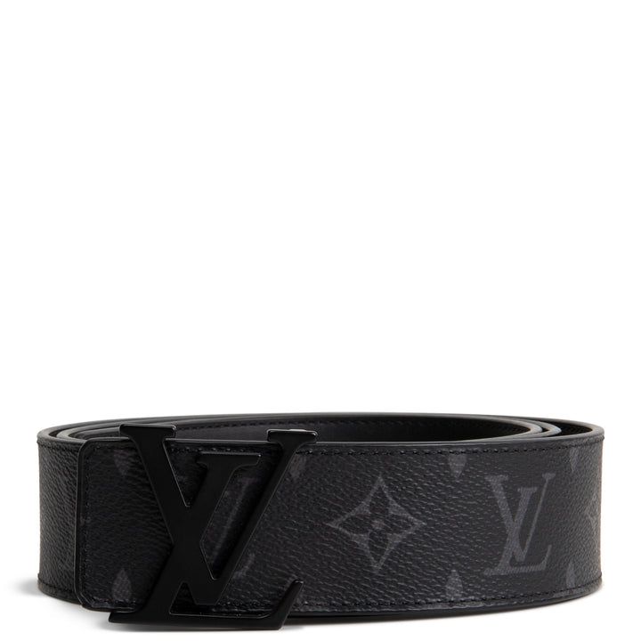 LOUIS VUITTON Monogram Eclipse Initiales Reversible Belt
