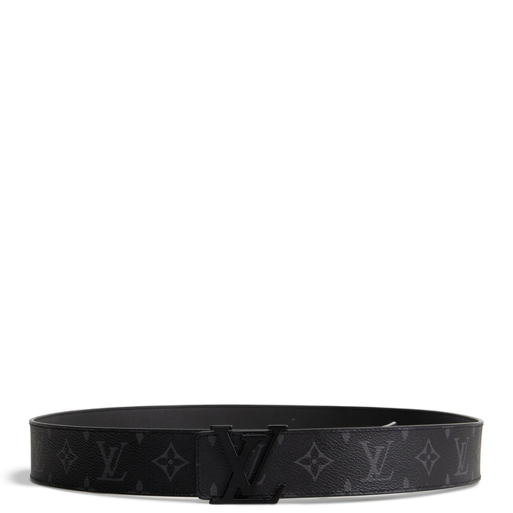 LOUIS VUITTON Monogram Eclipse Initiales Reversible Belt
