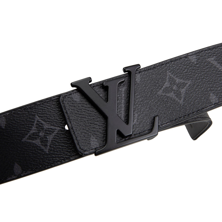 LOUIS VUITTON Monogram Eclipse Initiales Reversible Belt