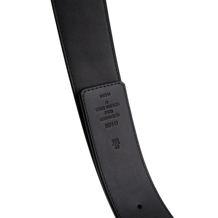 LOUIS VUITTON Monogram Eclipse Initiales Reversible Belt