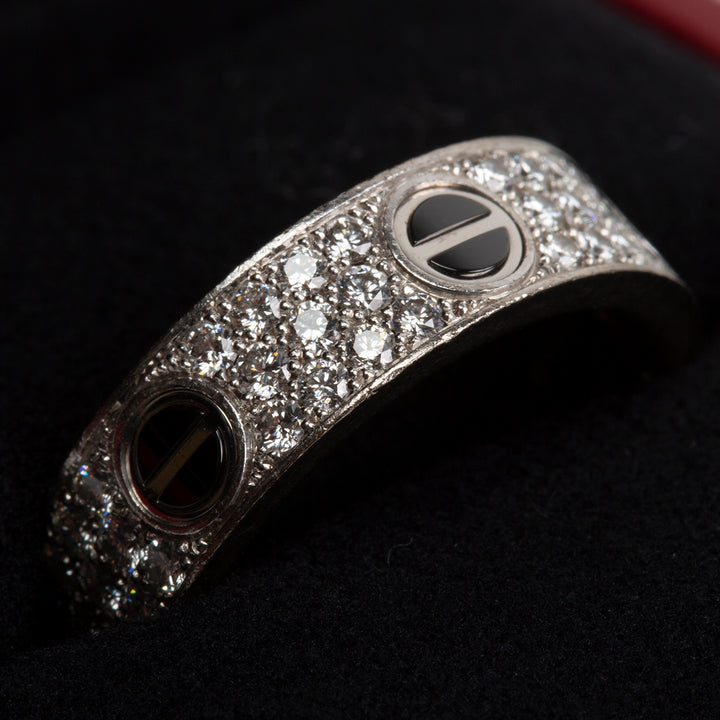 CARTIER Classic Pavé Diamond Ceramic Ring