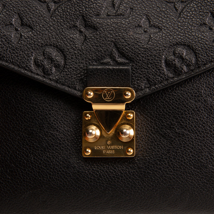LOUIS VUITTON Pochette Metis Empreinte Black