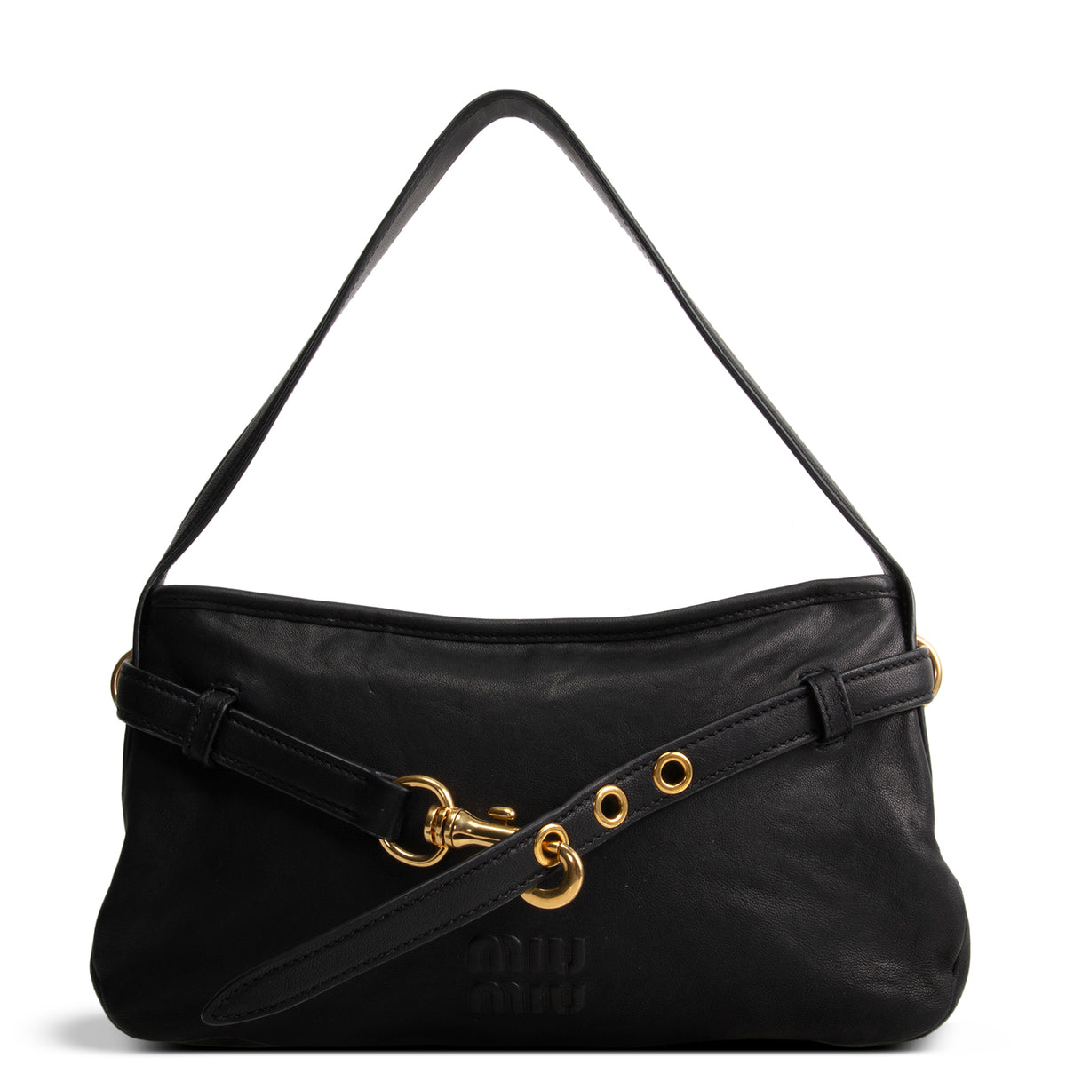 MIU MIU Nappa Leather Aventure Shoulder Bag