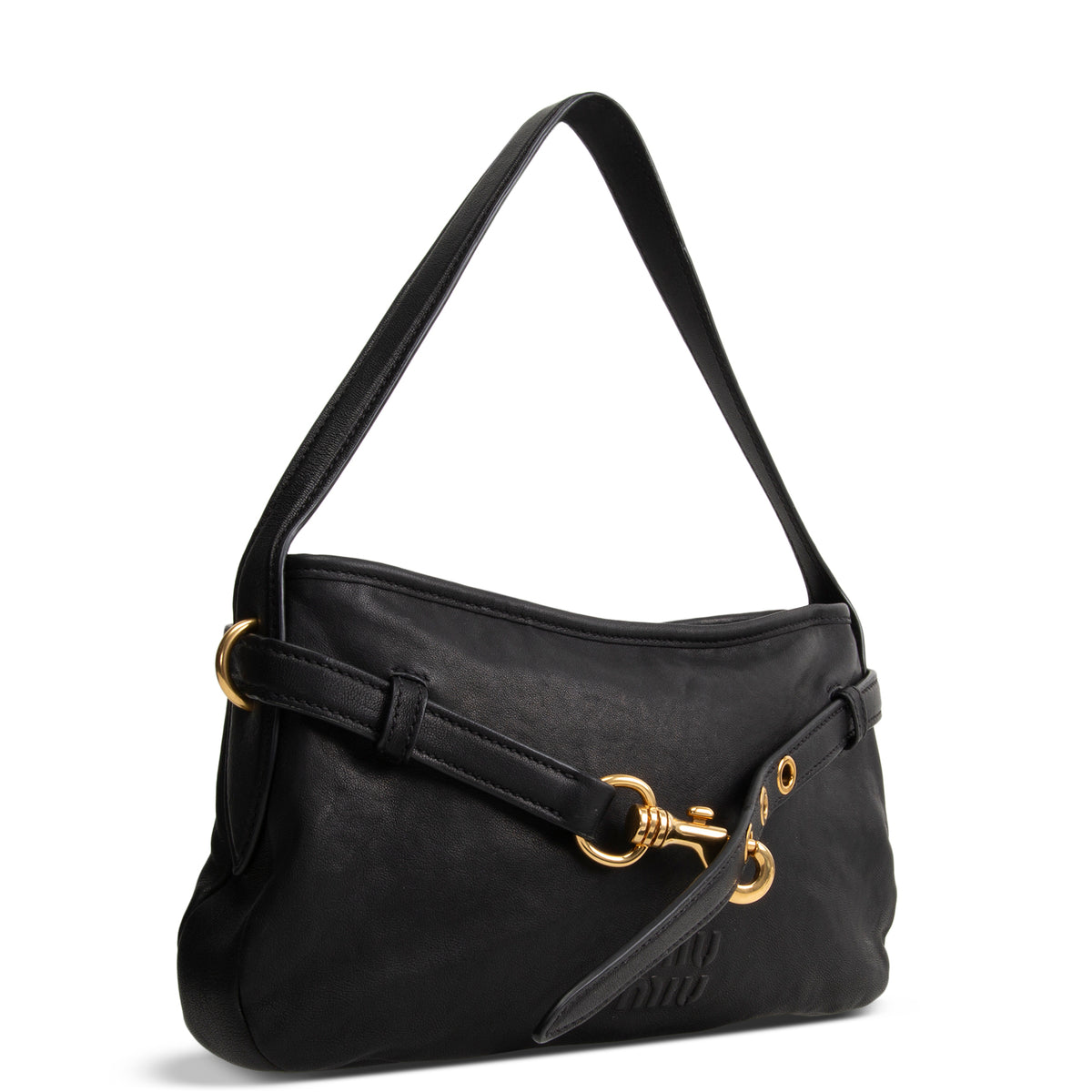 MIU MIU Nappa Leather Aventure Shoulder Bag