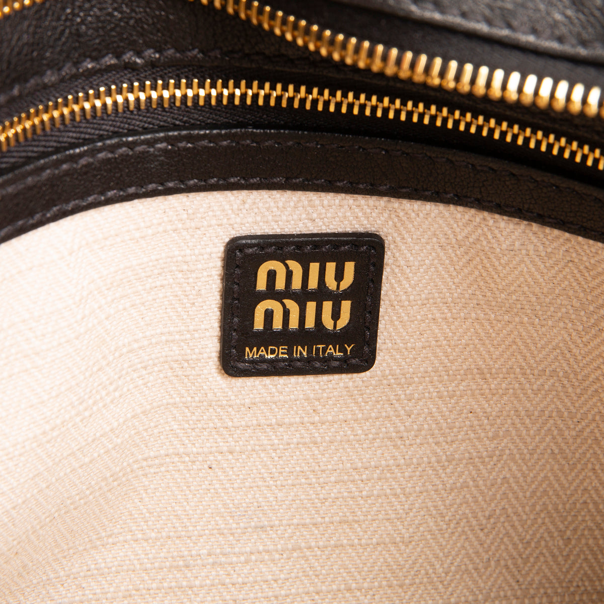 MIU MIU Nappa Leather Aventure Shoulder Bag