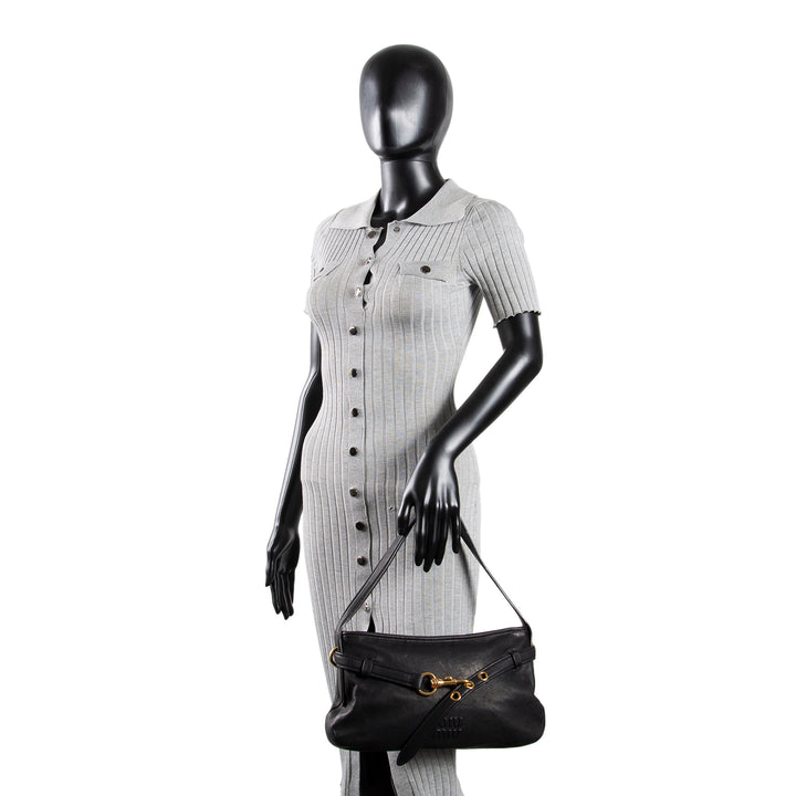 MIU MIU Nappa Leather Aventure Shoulder Bag