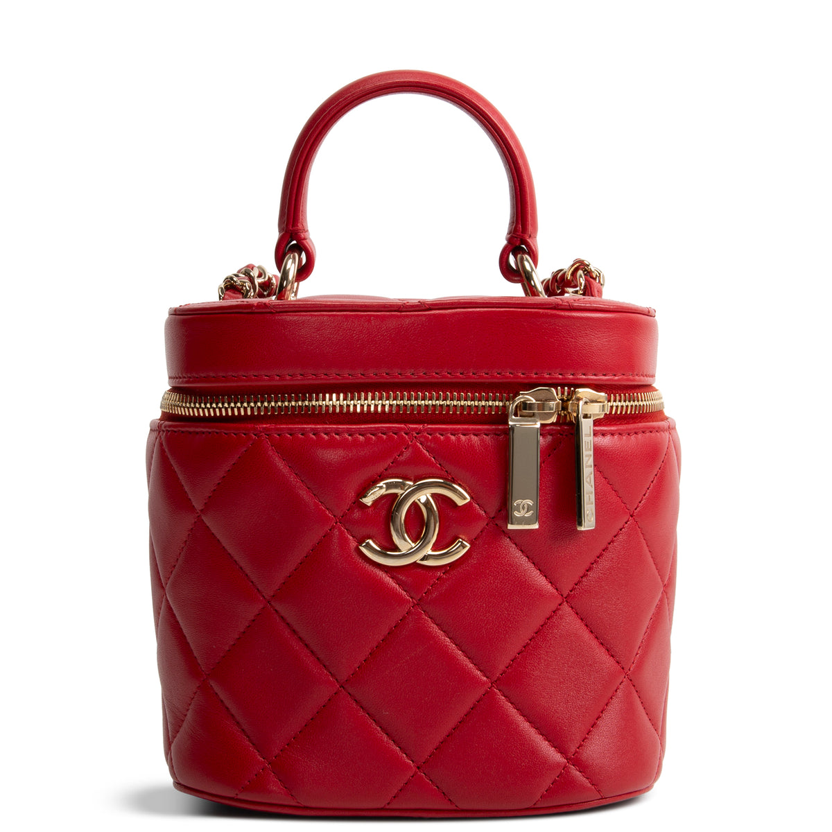 CHANEL Trendy Top Handle Vanity Case w/ Chain