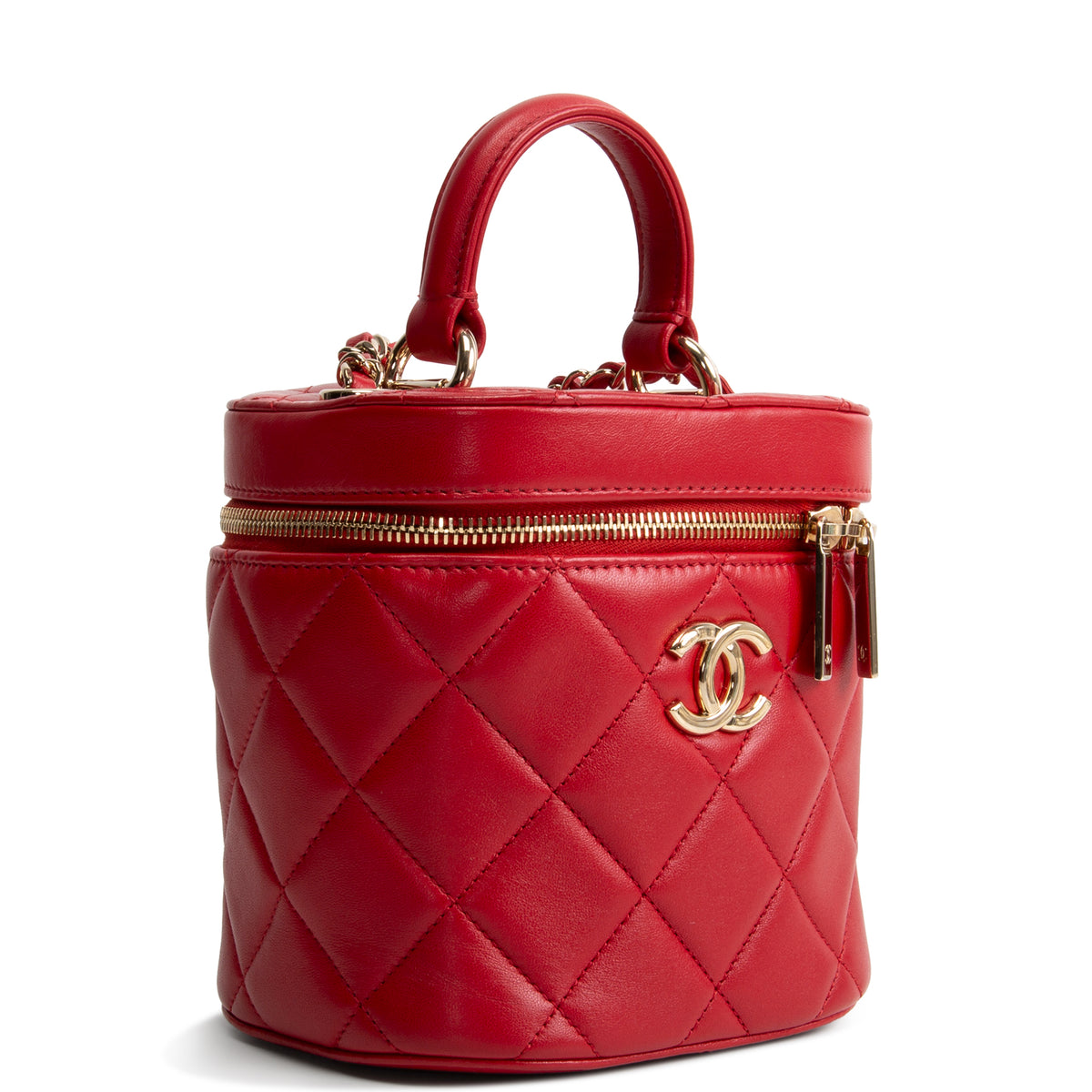 CHANEL Trendy Top Handle Vanity Case w/ Chain