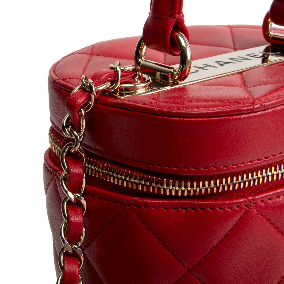 CHANEL Trendy Top Handle Vanity Case w/ Chain