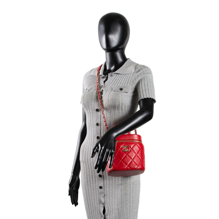 CHANEL Trendy Top Handle Vanity Case w/ Chain