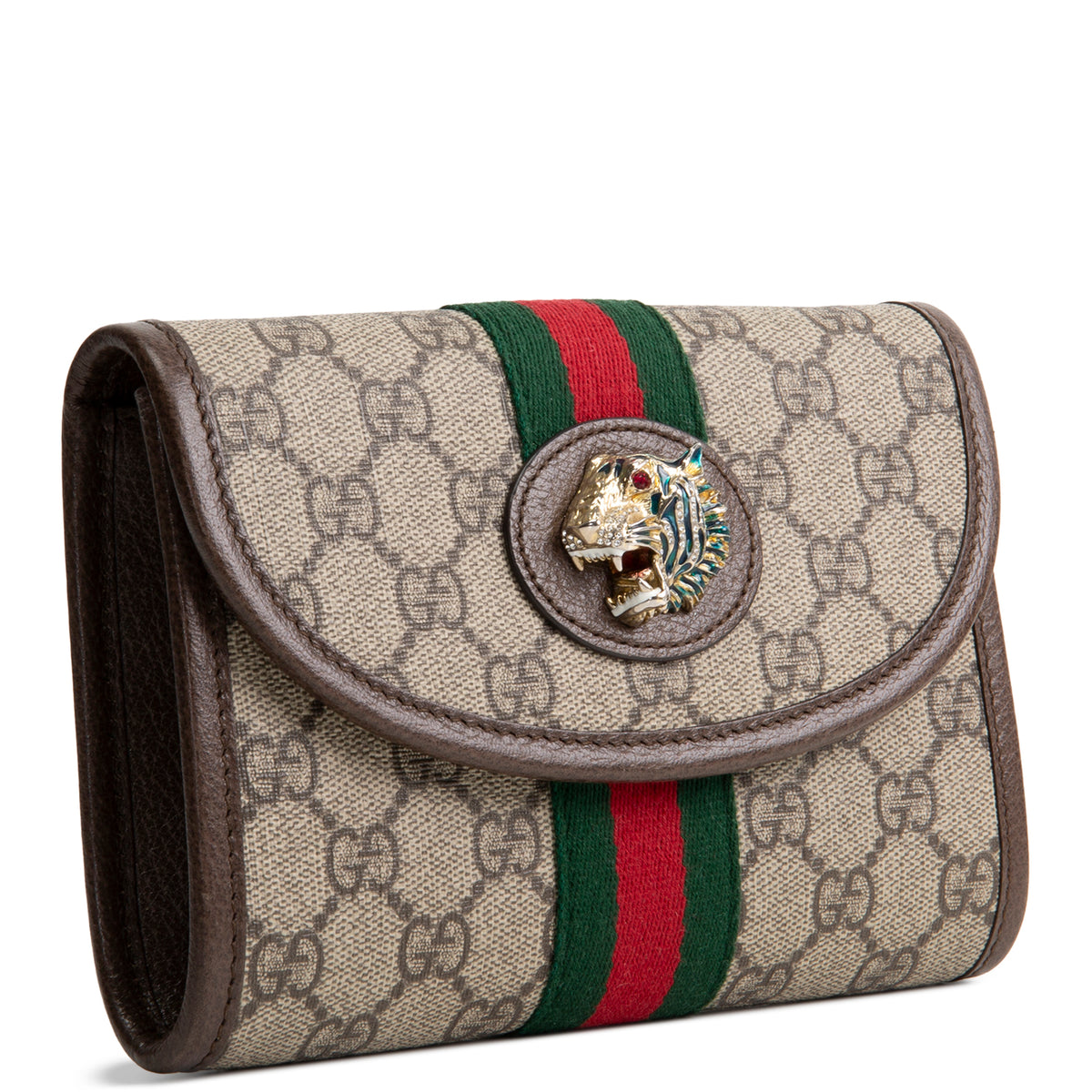GUCCI GG Supreme Mini Rajah Slim Flap