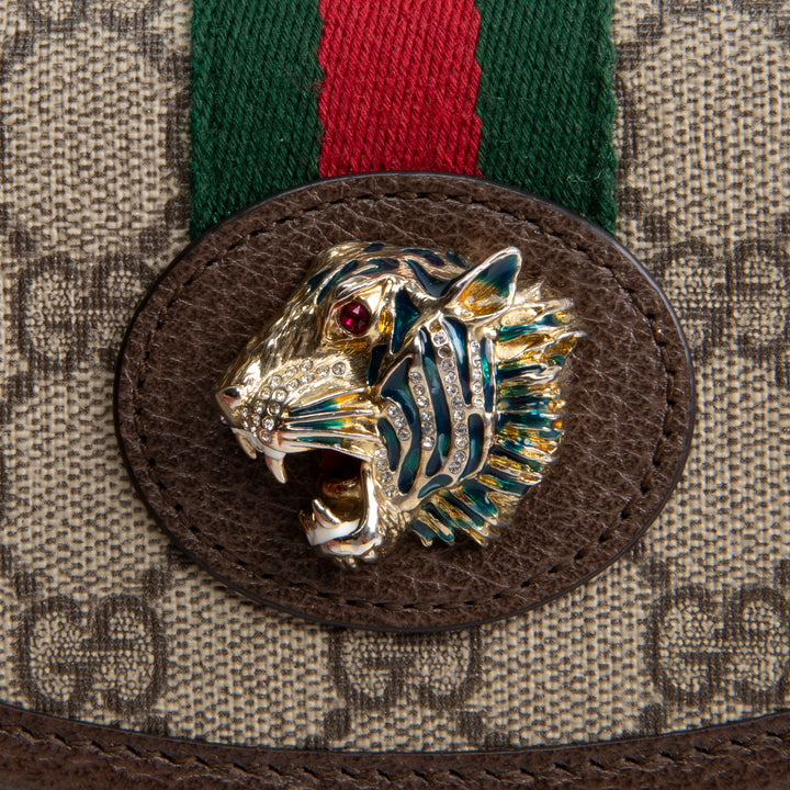 GUCCI GG Supreme Mini Rajah Slim Flap
