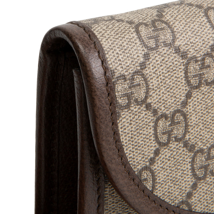 GUCCI GG Supreme Mini Rajah Slim Flap