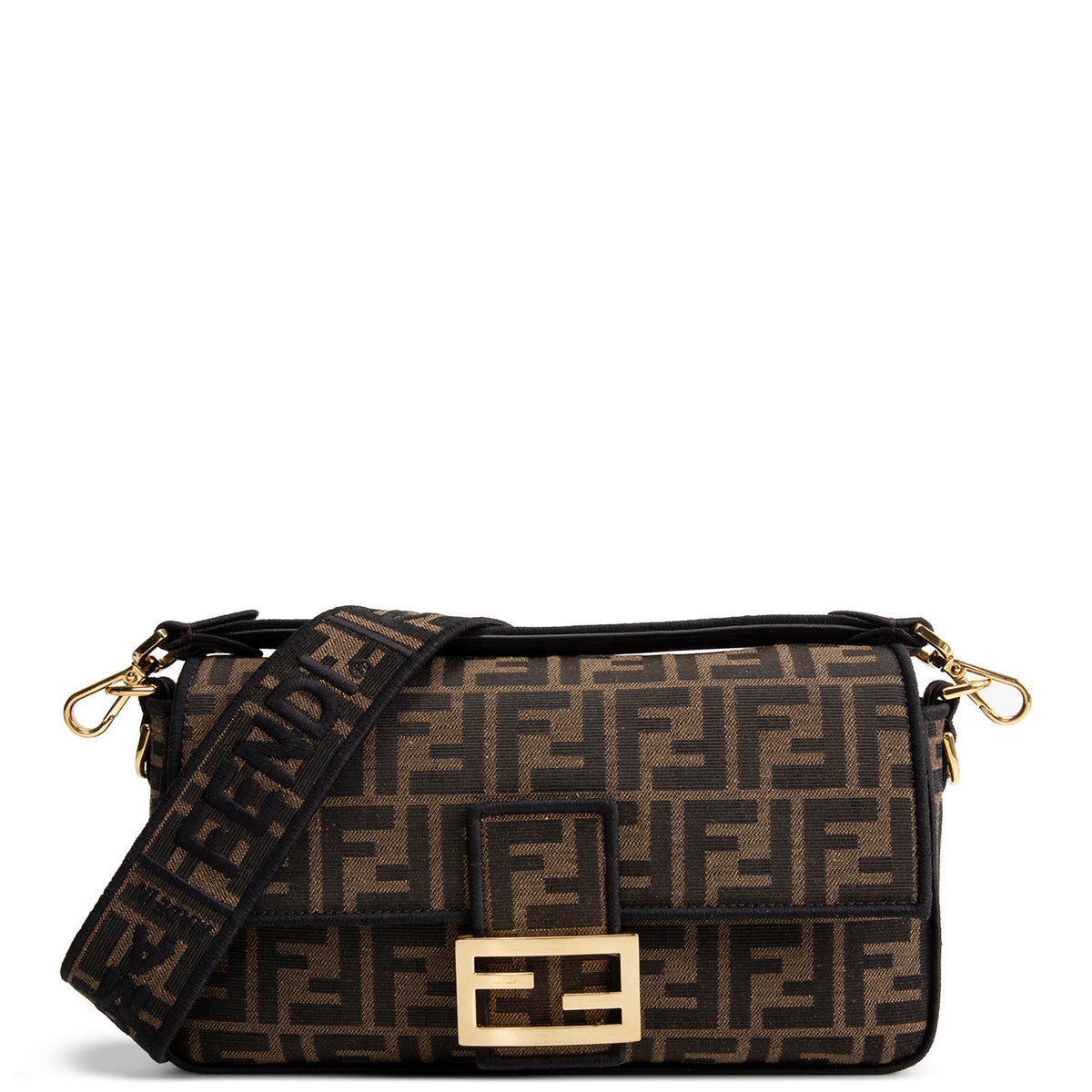 FENDI Jacquard FF 1974 Medium Baguette - Tobacco