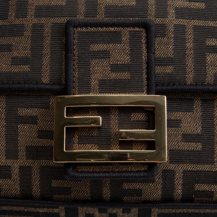 FENDI Jacquard FF 1974 Medium Baguette - Tobacco