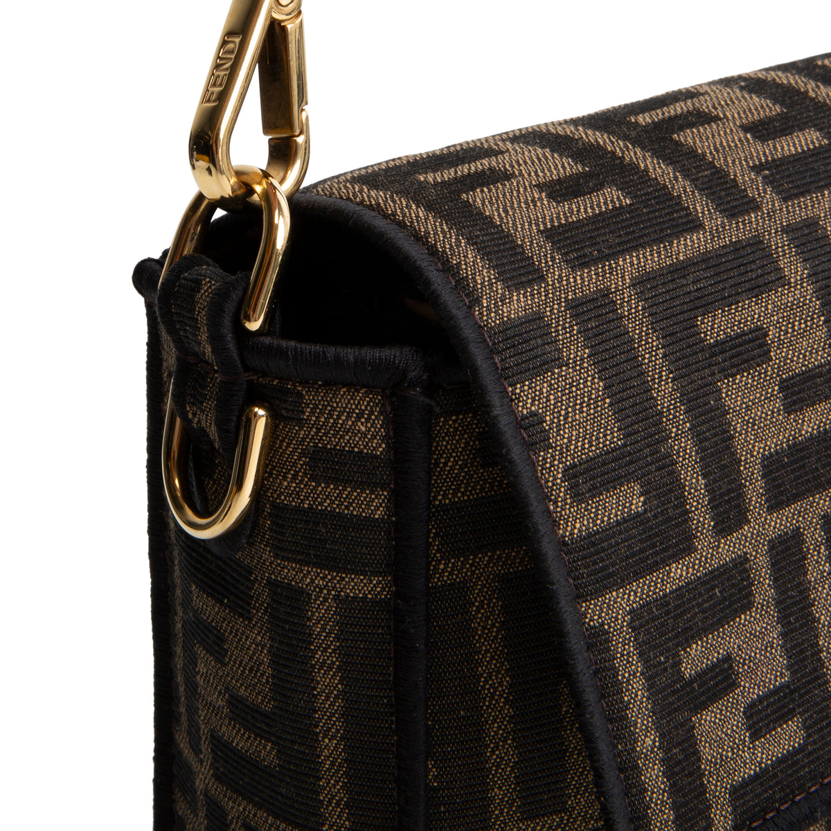 FENDI Jacquard FF 1974 Medium Baguette - Tobacco