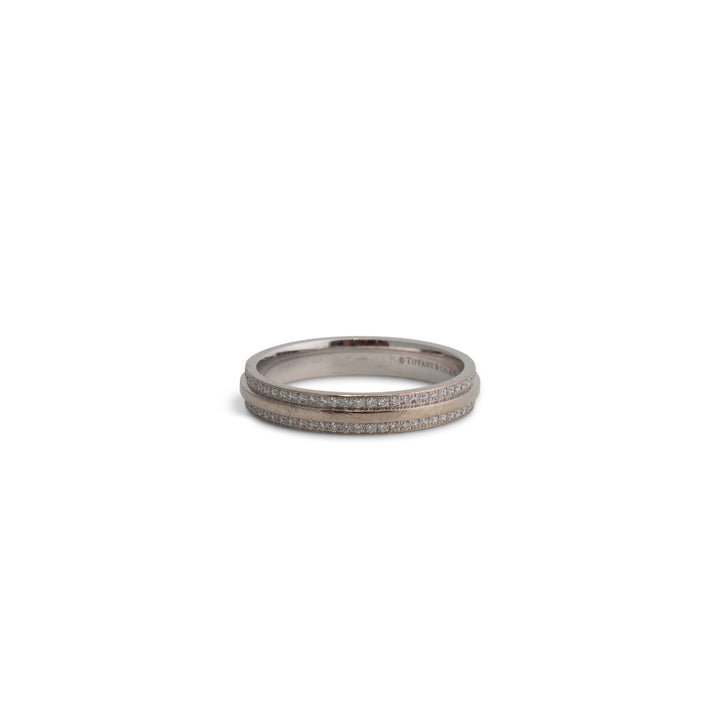 TIFFANY &amp; CO. Diamond Narrow Pavé Band Ring