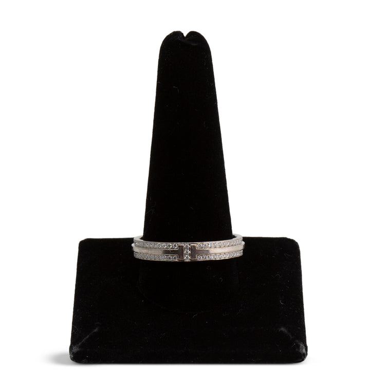 TIFFANY &amp; CO. Diamond Narrow Pavé Band Ring
