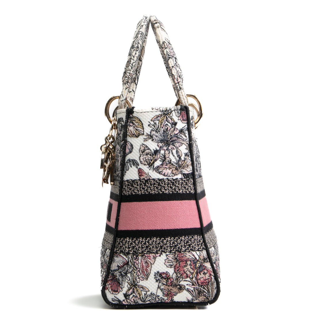 DIOR Lady D-Lite Medium Multicolor Cabinet De La Mer Motif