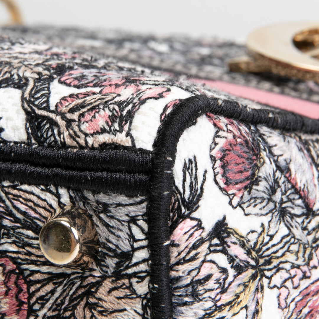 DIOR Lady D-Lite Medium Multicolor Cabinet De La Mer Motif