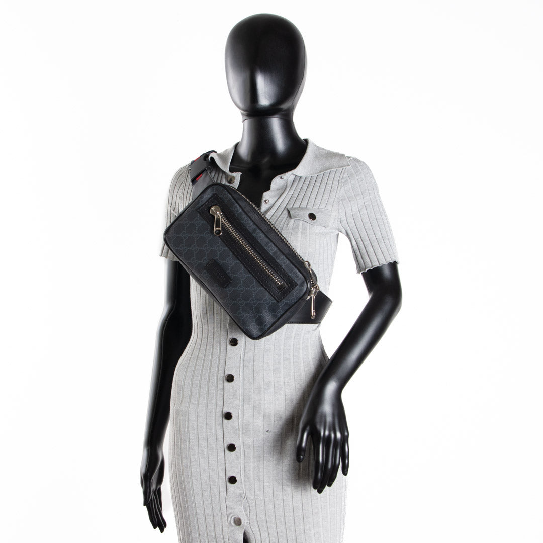 GUCCI GG Black Small Belt Bag