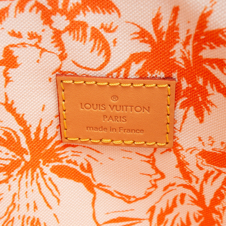 LOUIS VUITTON By the Pool Neverfull Pouch - White & Orange