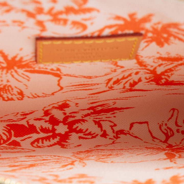LOUIS VUITTON By the Pool Neverfull Pouch - White & Orange
