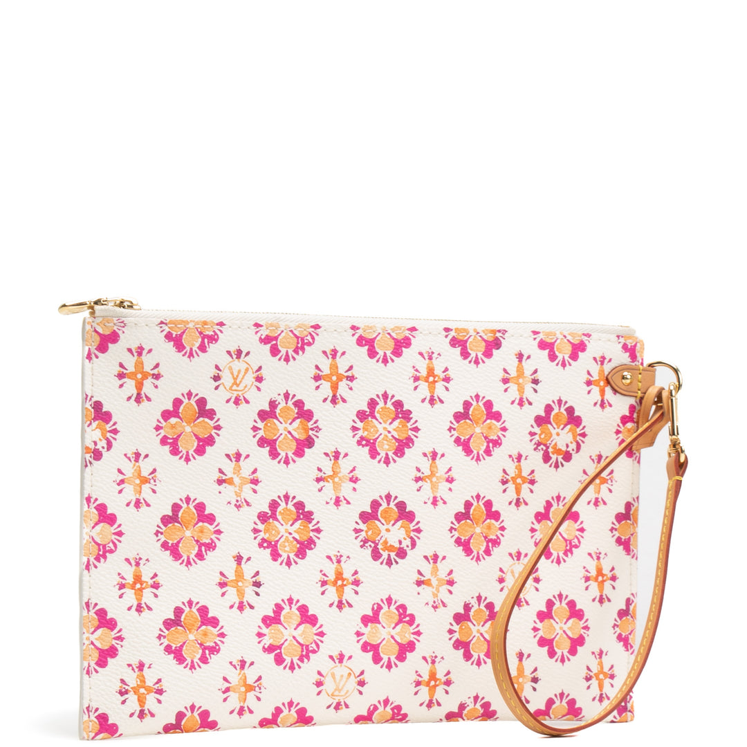 LOUIS VUITTON By the Pool Neverfull Pouch - White & Orange