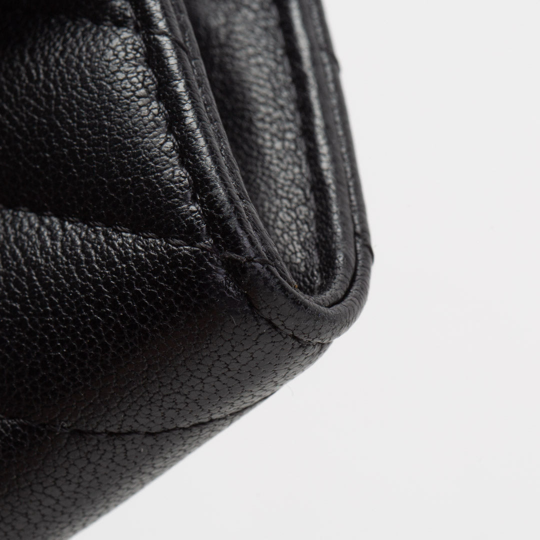 CHANEL SoBlack Chevron Re-Issue Wallet - Black