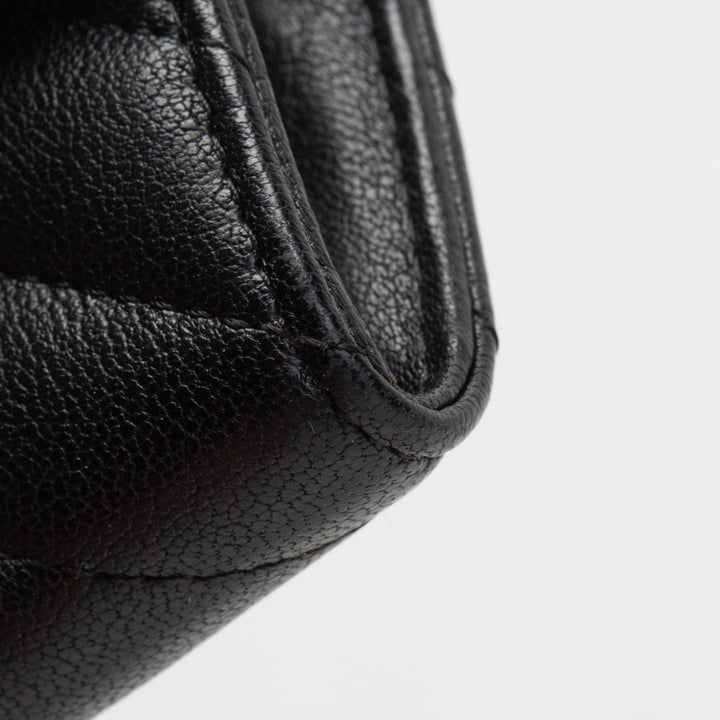 CHANEL SoBlack Chevron Re-Issue Wallet - Black