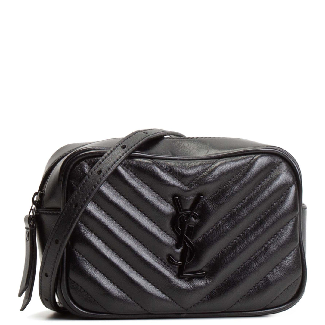 SAINT LAURENT Lou Belt Bag - Black