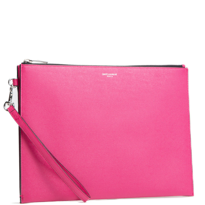 SAINT LAURENT Zipped Tablet Holder - Pink