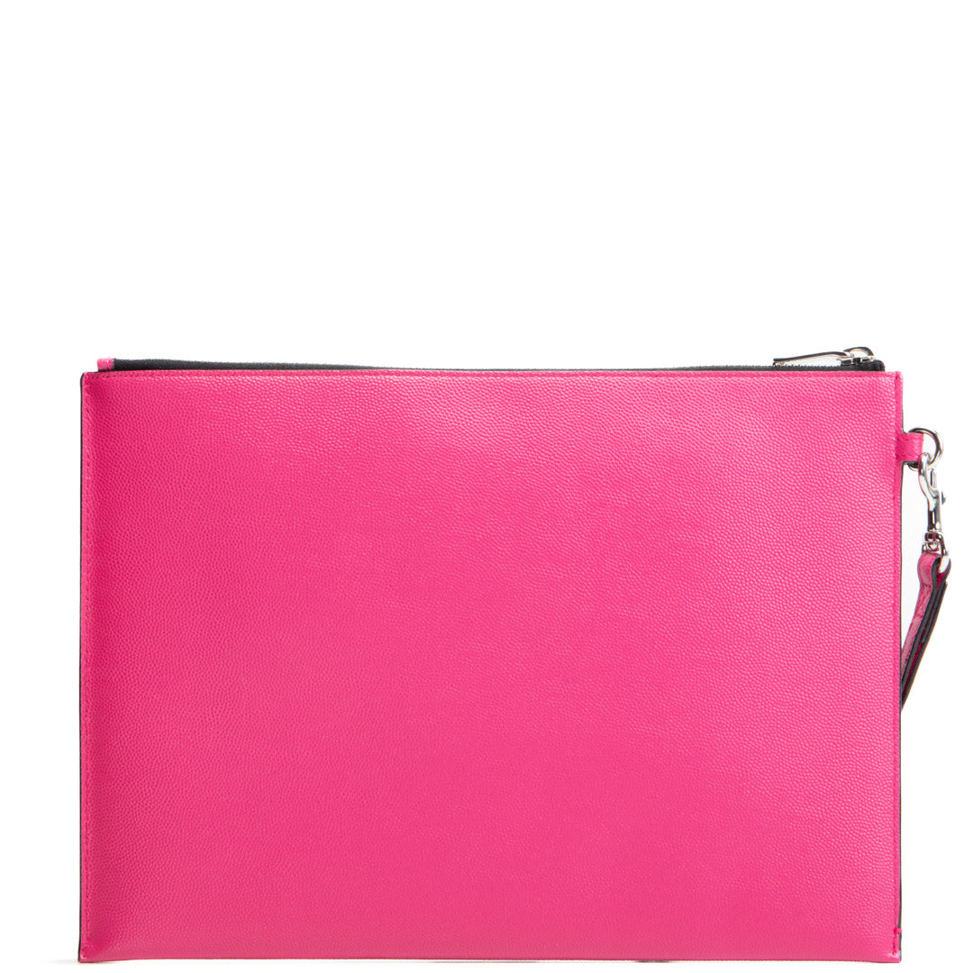 SAINT LAURENT Zipped Tablet Holder - Pink