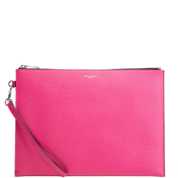 SAINT LAURENT Zipped Tablet Holder - Pink