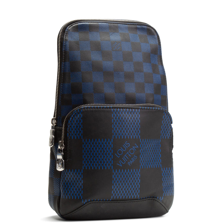LOUIS VUITTON Avenue Sling Bag Damier Infini 3D - Blue/Black