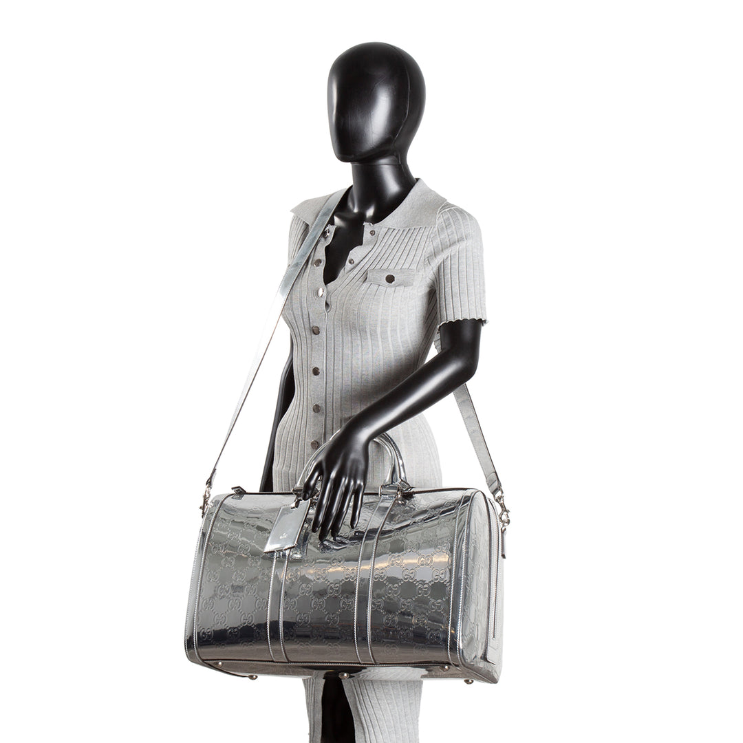 GUCCI Guccissima Medium Mirror Effect Duffle