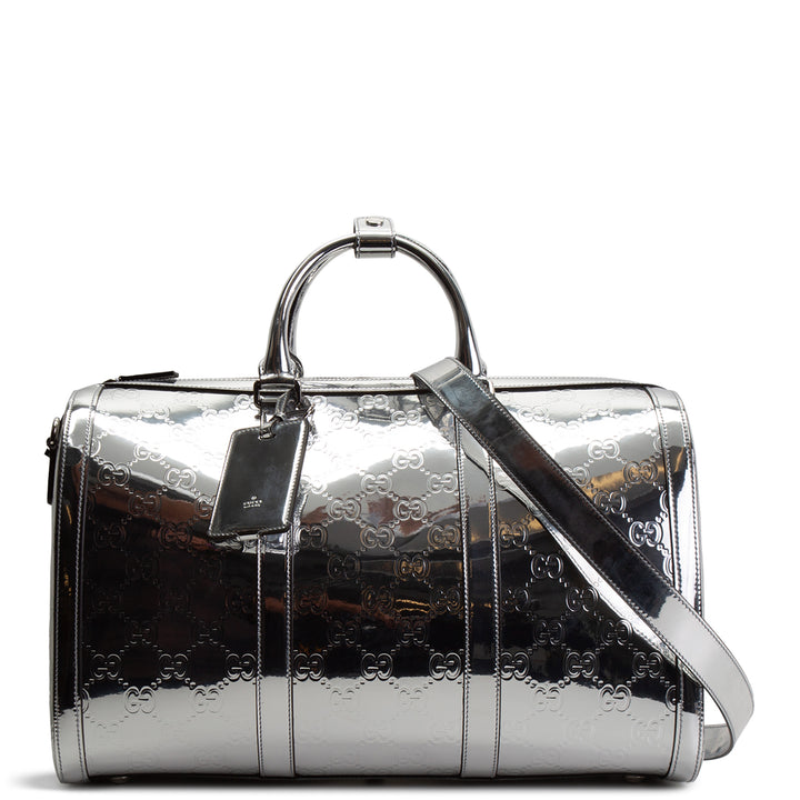 GUCCI Guccissima Medium Mirror Effect Duffle