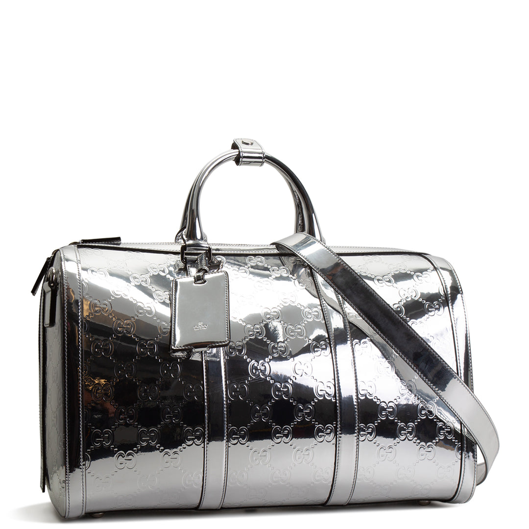 GUCCI Guccissima Medium Mirror Effect Duffle
