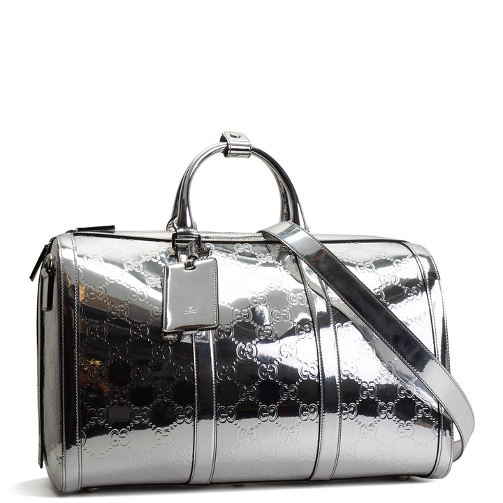 GUCCI Guccissima Medium Mirror Effect Duffle