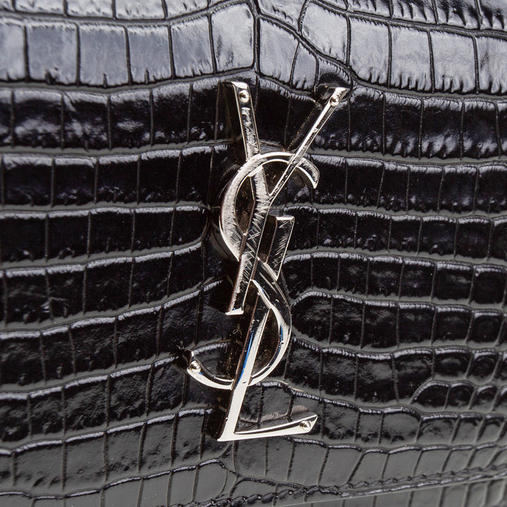 SAINT LAURENT Sunset Croc Embossed