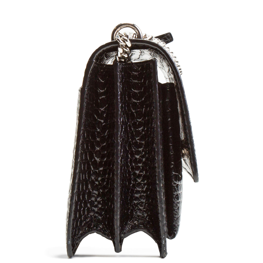 SAINT LAURENT Sunset Croc Embossed