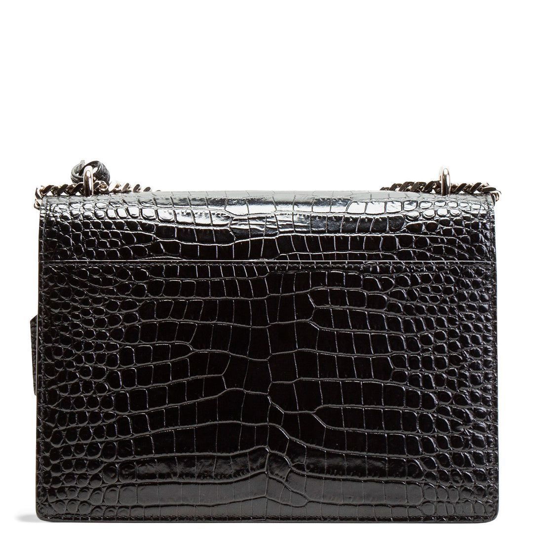 SAINT LAURENT Sunset Croc Embossed